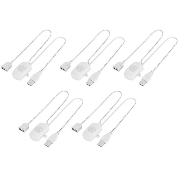 5 st DC 5V/12V/24V USB PIR Infraröd Rörelsesensor Sensorbrytare för LED Ljusremsa Smart Kropps Rörelsesensor (B)