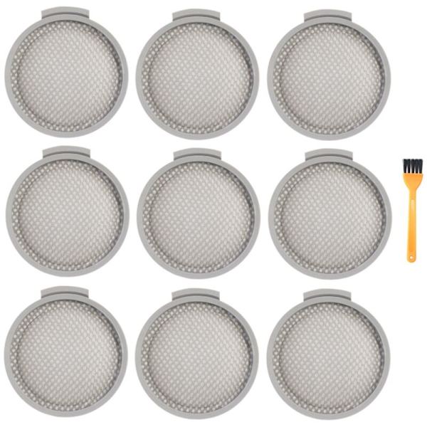 For Xiaomi Mijia Roborock H6 SCWXCQ01RR Vaskbar Håndholdt Støvsuger Tilbehør Erstatning HEPA Filter, 9Pcs