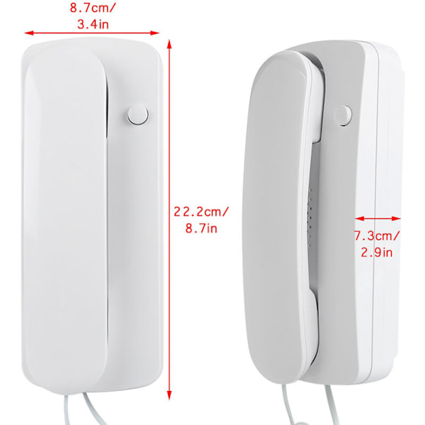 Intercom och dörrklocka, Trådbunden tvåvägs intercom, Ljudintercom, Villa, Kontor, Hem, Icke-visuell walkie talkie