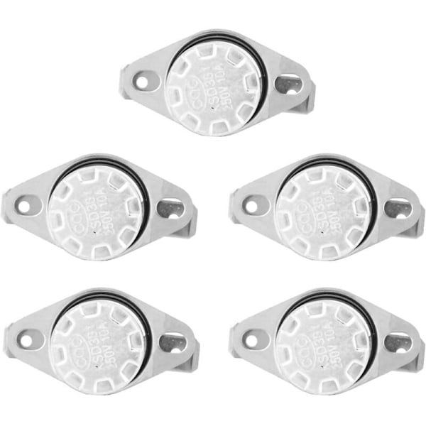 5 stk KSD301 temperaturstyrings termostatkontakt termisk kontakt 250V10A NO40℃