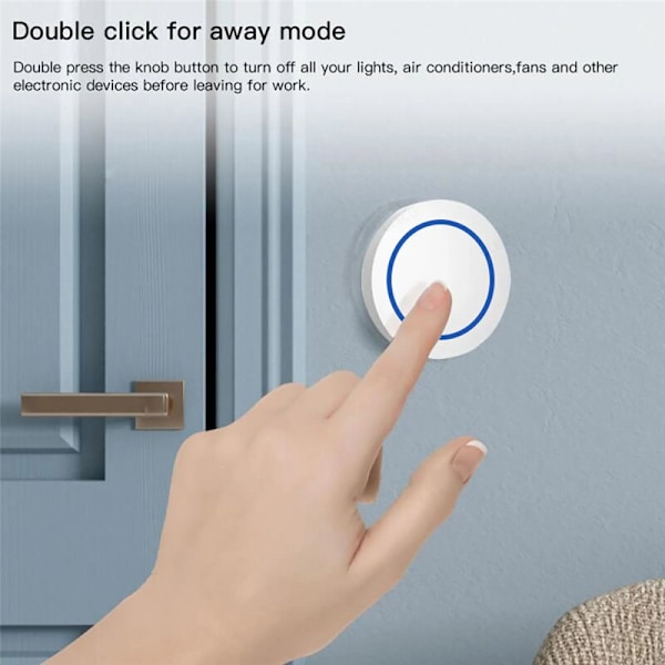 Tuya Zigbee trådløs smart scene-bryter med knapp, smart koblingsbryter, automatisering, fungerer med Smart Life