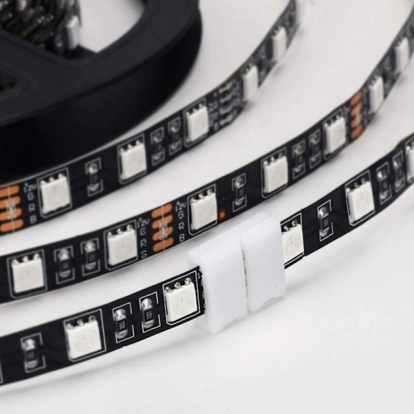 50 stk. RGB LED-strip lysforbindelser 4-bens LED-strip loddefri adapter terminalforlængelse 10mm