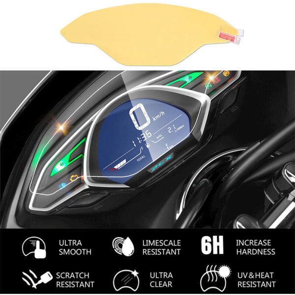 anti-scratch Dashboard Skyddsfilm Motorcykelmätare Hastighetsskärm blått ljus