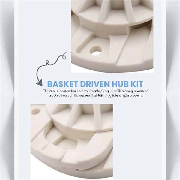 W10528947 Vaskemaskin Kurv Drevet Nav Kit-Erstatning for Vaskemaskin