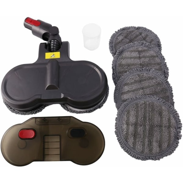 Elektrisk våd og tør moppehoved til V7 V8 V10 V11 udskiftelige dele med reservoir moppehoved moppepuder kop