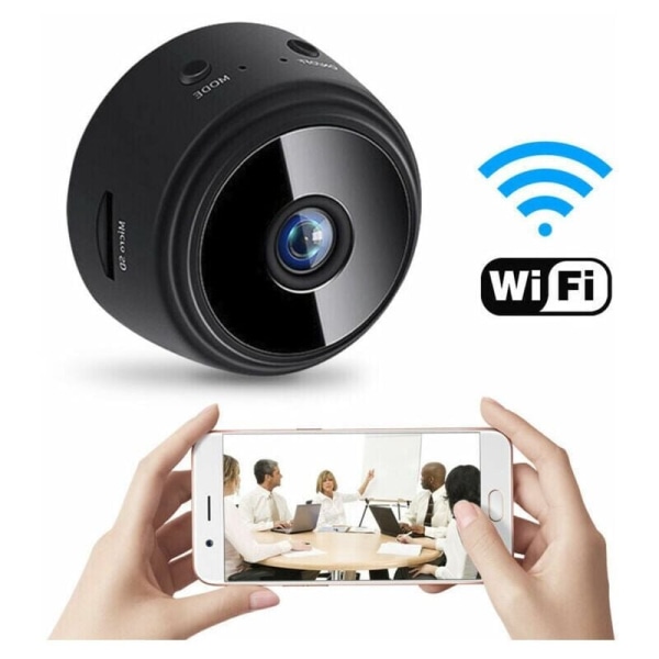 Mini Spy Kamera Trådløs HD WiFi CCTV Kamera med Nattesyn og Detektor, Trådløs Baby Sikkerheds Video Overvågningskamera Indendørs/Udendørs Skjult