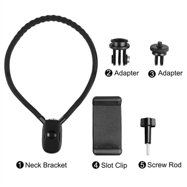POV-vy Neck Holder Halshållare Bracket Mount för X3 / Action 3 / 11 10 9 Kamera för 13 12