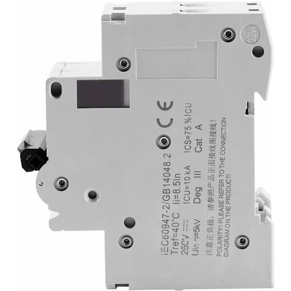 250V DC 2P Lavspændings Miniature Air Circuit Breaker Solenergi Afbryder 16A/63A(16A)