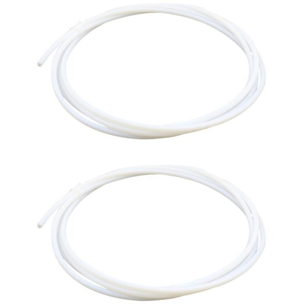 2x 2 Meter PTFE Bowden-rör (4,0 mm ytterdiameter / 2,0 mm innerdiameter) 1,75 mm Filament för 3D-skrivare