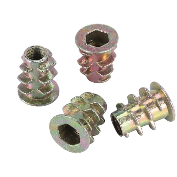 M4x10mm Skruemuttere Grensesnitt Gjengede Innlegg 60stk for Tretre