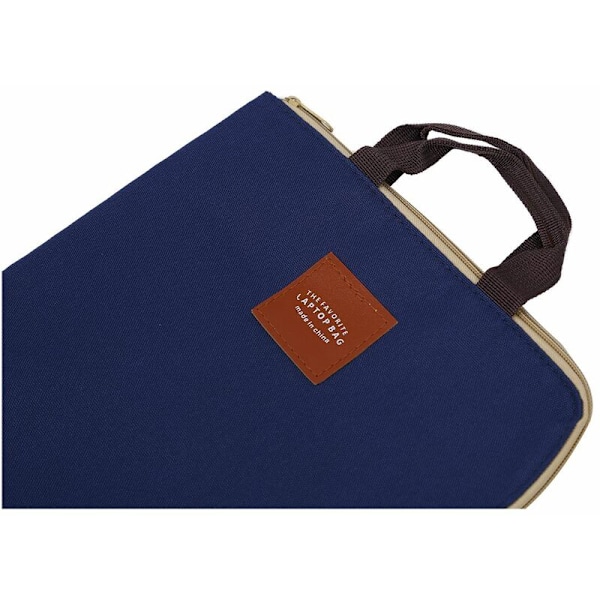 Enkel portfölj förvaringsmapp Solid A4 Stor kapacitet Dokumentväska Business Portfölj Student Present Student Stationery Blå