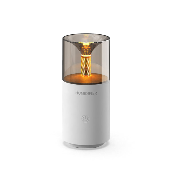 Billuftfuktare Aromaterapimaskin Candlelight Ambient Light Aromatherapy Spray (Vit)