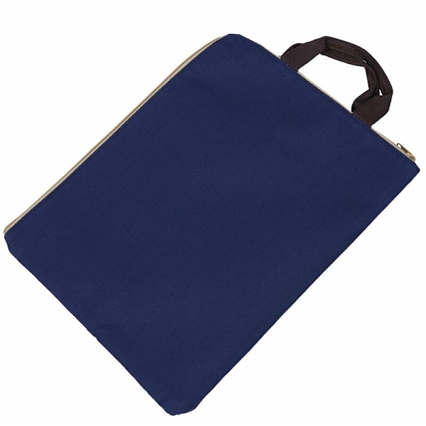 Enkel portfölj förvaringsmapp Solid A4 Stor kapacitet Dokumentväska Business Portfölj Student Present Student Stationery Blå