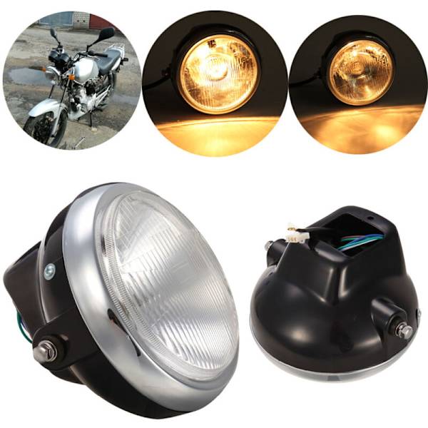 7 tommer motorcykel forlygte forlygte og passer til YBR125 YBR 125 2002-2013