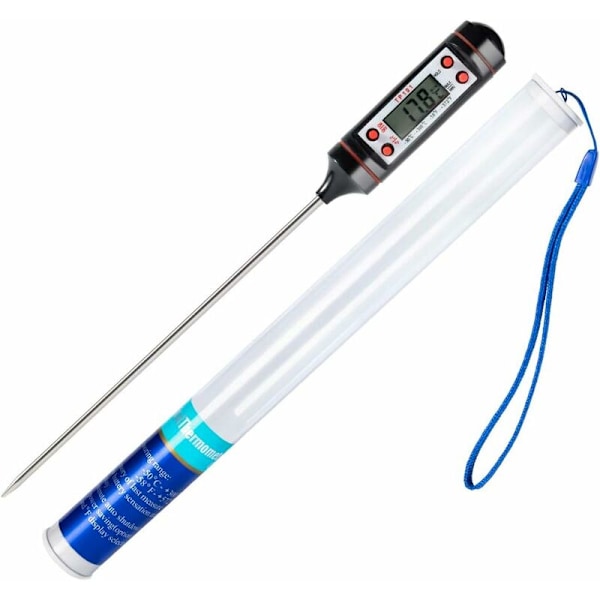 DENUOTOP Termometer, Köksuniversal Termometer, Digital Matlagningstermometer, Kötttermometer, 50 ° C - 300 ° C, ° C / ° F Växlingsbar