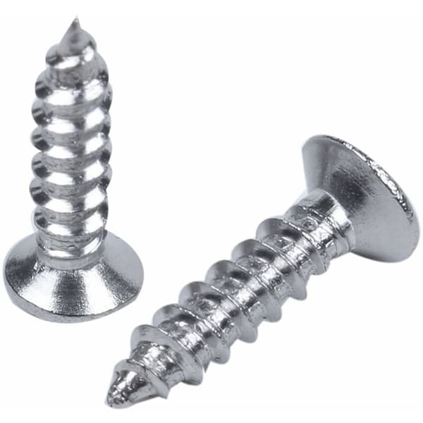 Rustfrie stålskruer med flatt hode Phillips 12mm x 3mm 60stk