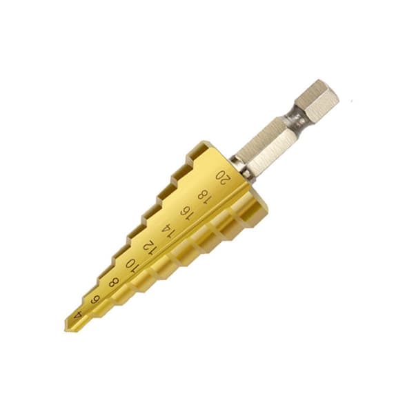 Trin Drill Bit, Hex Skaft Lige Rille Trin Drill Bit Kombination, Elektrisk Boremaskine Åbning Pagode Drill Bit