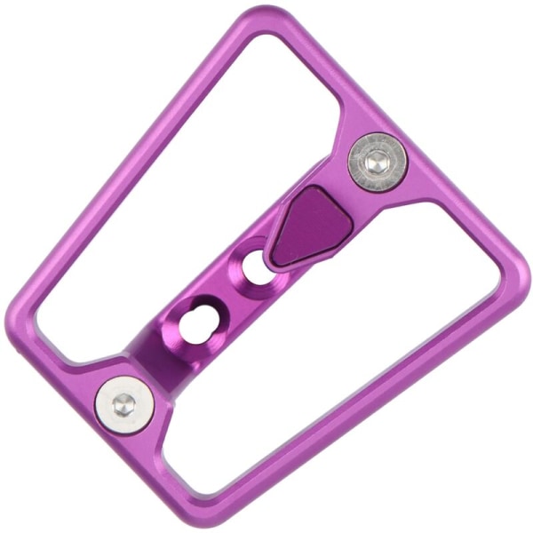 Framhållare cykeldelar för Brompton aluminiumlegering Pig Nose Panniers Block Bracket Fällbar cykelväska hållare, lila