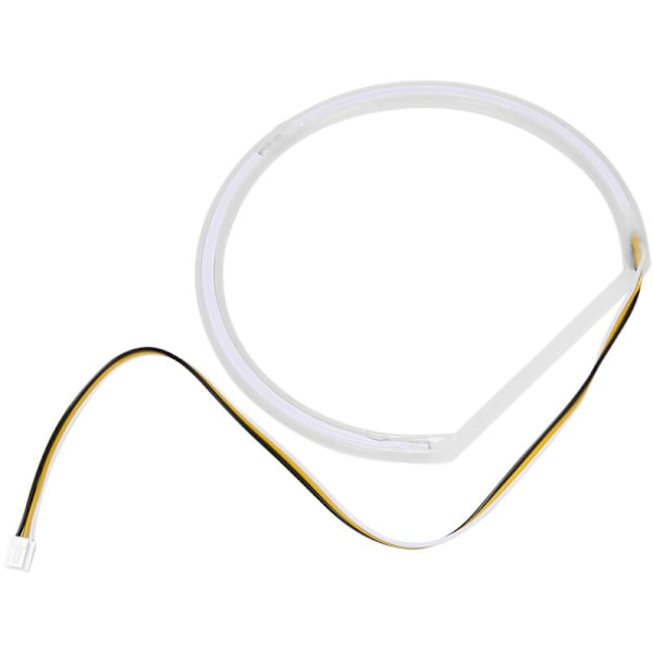 Bil LED-ögon Halo-ringar 4X131MM Dubbelfärg Vit Gul Bomullslampa för E36 E38 E39 E46 M3 strålkastare
