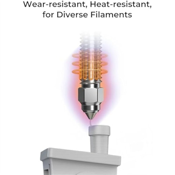 4 stk Høyflytende Dysesett, for PLA/ABS/PETG/TPU/PP/PC-utskrift, osv. Tilgjengelig for 3D-skrivere K1, K1 Max
