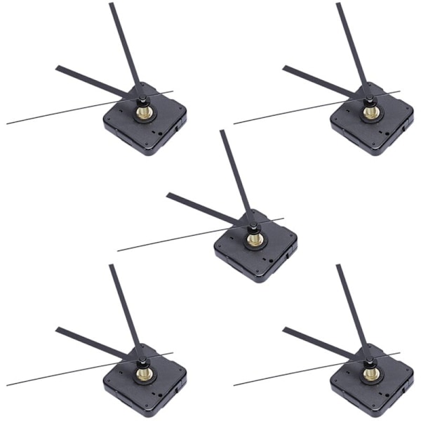 5X Klockmekanism DIY-Set för Kvartsväggklocka Delar Timme Minut