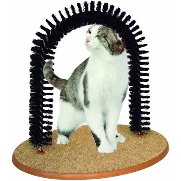2 i 1 Klösträd och Klösmöbel - Halkskyddad Bas, Bågeformad Klösmöbel + 1 Påse Catnip