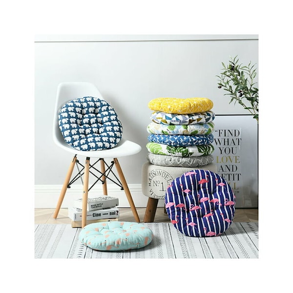 15,8x15,8 tum rund sittdyna, inomhus utomhus soffa stolsdyna dyna, Kaggar
