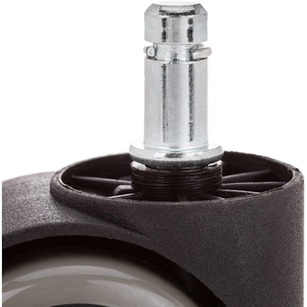 Pyörivät pyörät nylonista ja harmaasta PVC:stä ilman jarrua 50 mm M10 5 kpl