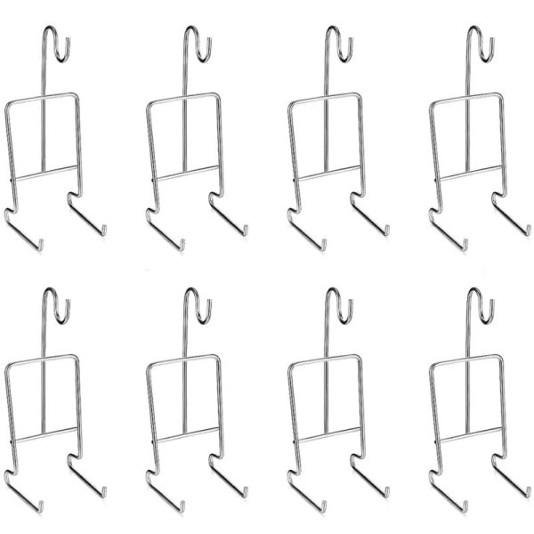 8 stk. Tekopp og skål displaystativ holder i metall, koppskålholder, tekoppholder, display, kaffekopparrangør