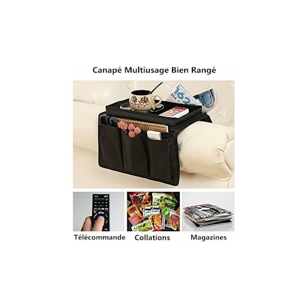 Sovan järjestäjä käsinojan sohvapöytä säilytyspussi riippuva säilytys käsinojan tasku sohvan järjestäjä nojatuoli Caddy lehdille laseille kaukosäätimelle TV DVD