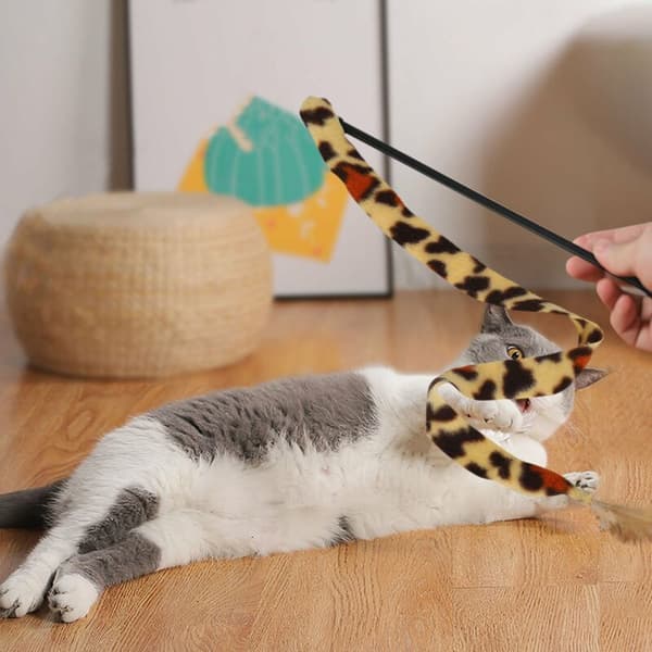 Til killingeassorter, foldbart kattelegetøj, interaktivt kattefjerlegetøj, fluffy mus, krøllede bolde,