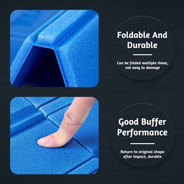 Foldbar Skummadras, 2 stk. Vandafvisende Foldbar Sædepude Udendørs / XPE Foldbar Termisk Sædepude til Rejser Vandreture Have S