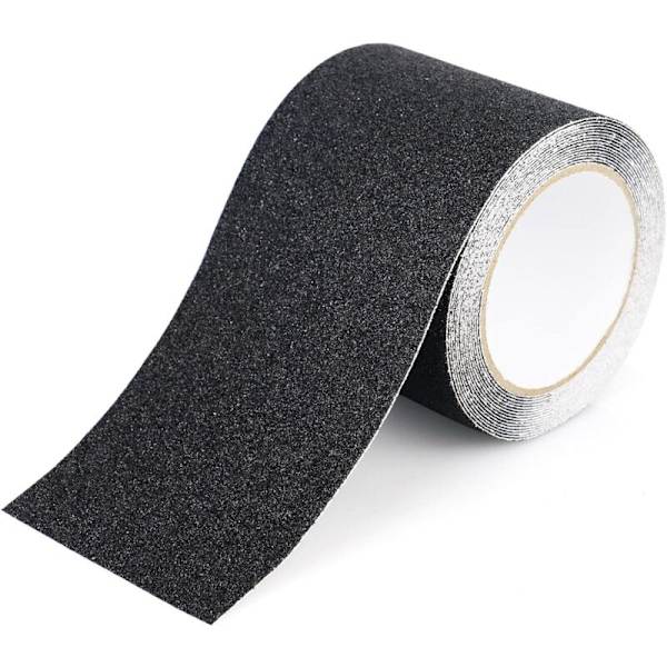 Klæbende Anti-Skridsikker Tape til Trapper, Indendørs og Udendørs, Skridsikker Belægning, Stærk Lim, 10 cm x 5 m