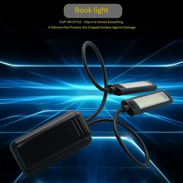 Musikställ Lamp Clip LED Clip-on Lampa - Flimmerfri, Helt Justerbar, 6 Ljusstyrkor - Även för Bokläsning, Orkester, Mixning, DJ