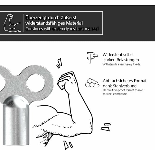 Sæt med 5 radiatoraftapningsnøgler - Holdbare aluminiumsaftapningsnøgler - Radiatoraftapningsnøgler til mange radiatorer - Praktisk aftapningsnøgle til varmeapparater