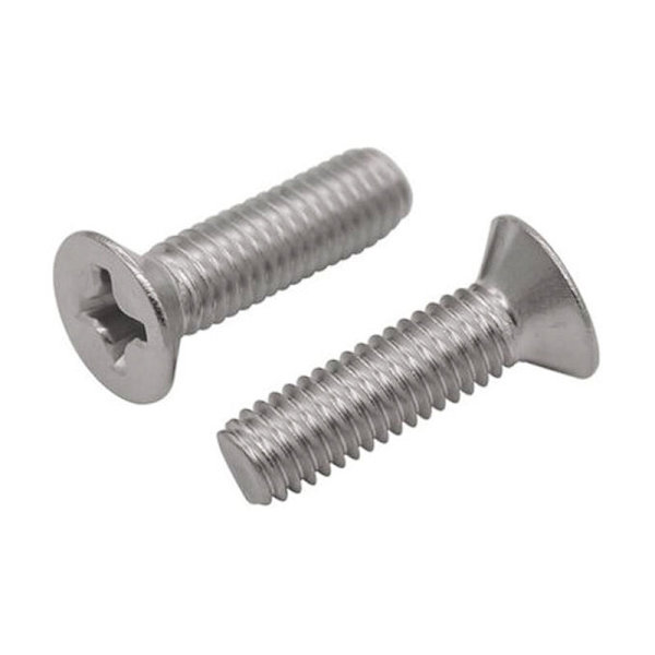 M6x18mm Phillips-konekierteet 304 ruostumatonta terästä hopea 10 kpl