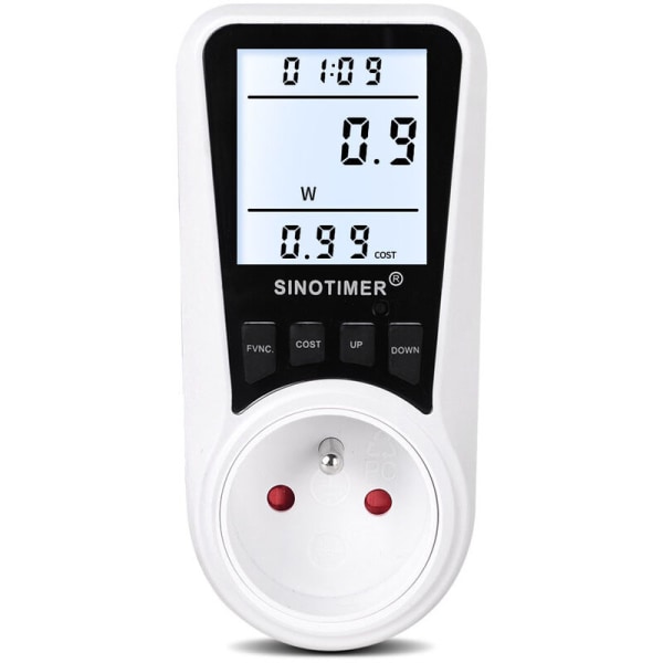 Baggrundsbelyst Home Smart Energy Meter Forsyningsspænding og strømafregning målestik
