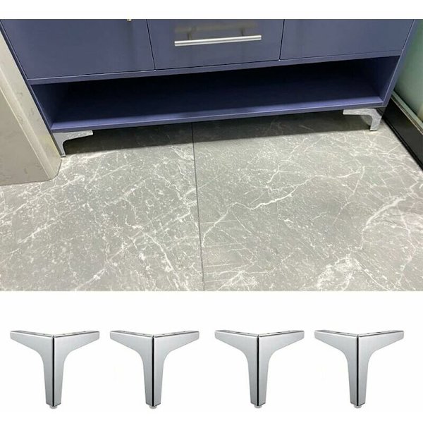 Moderna triangulära möbelben i metall, utbytbara möbelben, triangulära möbelben, TV-säng, soffben, möbelfötter, soffbord, ben, DIY St