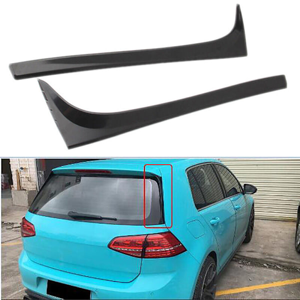 Svart bakre fönster sidospöjler vinge för Golf 7 Mk7 Gtd R 2014-2018 tillbehör bakspegel auto styling