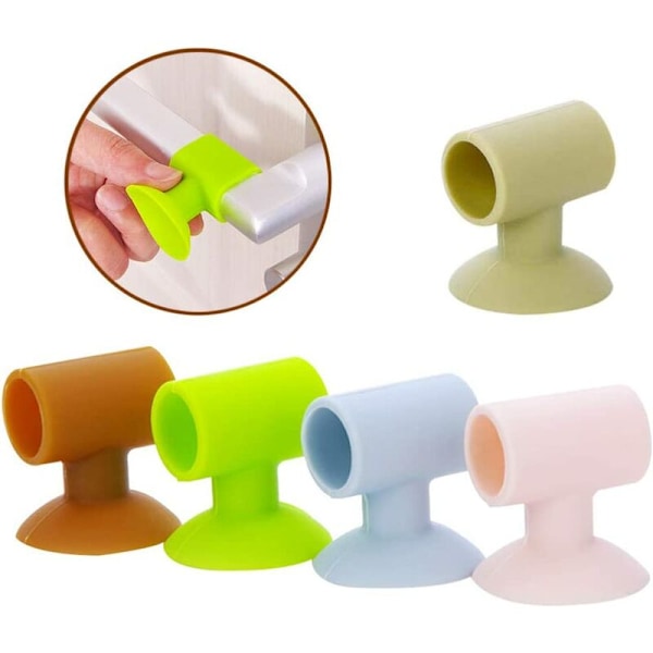 5-pack Silikon Dörrstopp Dörrstoppskydd Dörrstopp Dörrknopp Väggstötdämpare Skydd för Bättre Skydd av Dörrar Vägg