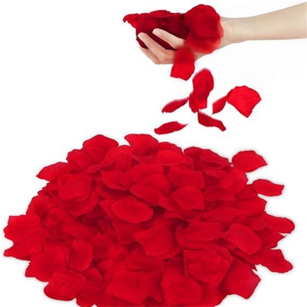 3000 Rosenblad, Konstgjorda Blommor, Rosenblad för Säng och Alla Hjärtans Dag Dekorationer, Gifta Mig Dekorationer, Konstgjorda Rosenblad