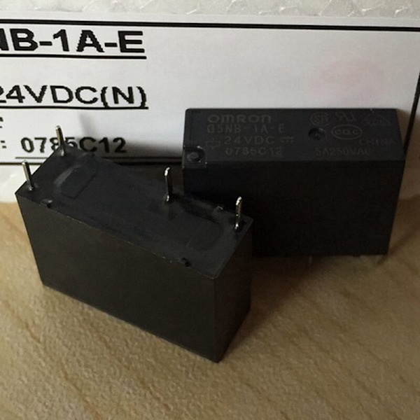 5 st G5NB-1A-serie 05VDC 12VDC 24VDC 24V 4 stift 3A Mini Relä G5NB G5NB-1A-E Växlande AC DIP4 (12V)