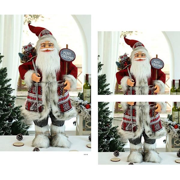 45cm Jultomte Juldekorationer Nyårsgåva Högkvalitativ Jultomte Dockprydnader för Hem Barnleksaker Gåvor