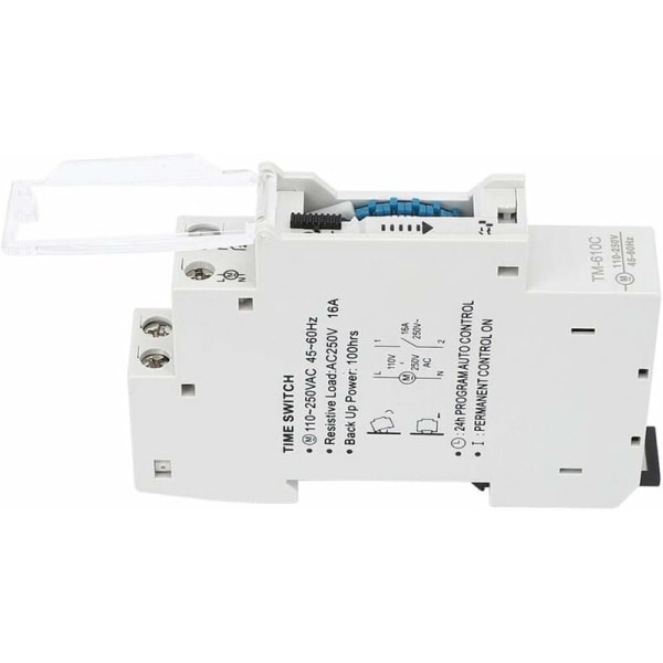 Rail Time Switch Intelligent DIN Rail Timing Control Switch TM610C 220V Timer Relay för gatubelysning
