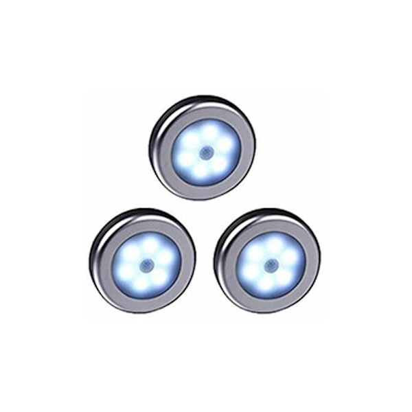 3-pack Inomhus Rörelsesensor Ljusstav - Batteridriven Trådlös LED-lampa för Skåp, Trappor, Garderob, Kök