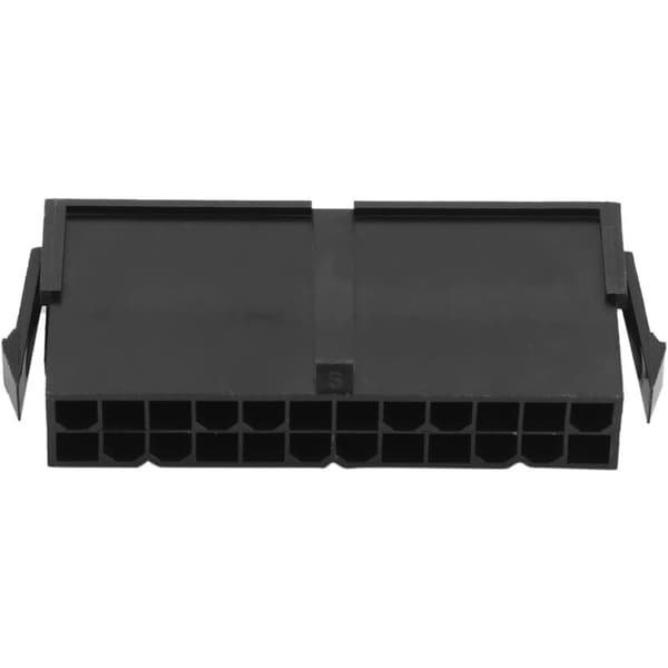 20 stk. serie/1 parti 4,2 mm sort 24P 24PIN til PC-computer ATX bundkort strømforbindelse plasthus
