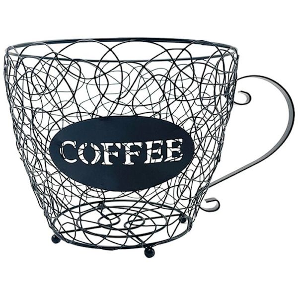 Kaffe Kapsel Oppbevaringskurv Universal Kaffe Kurv Kaffe Kopp Pod Organizer Holder Svart for Hjem Cafe Hotel Svart