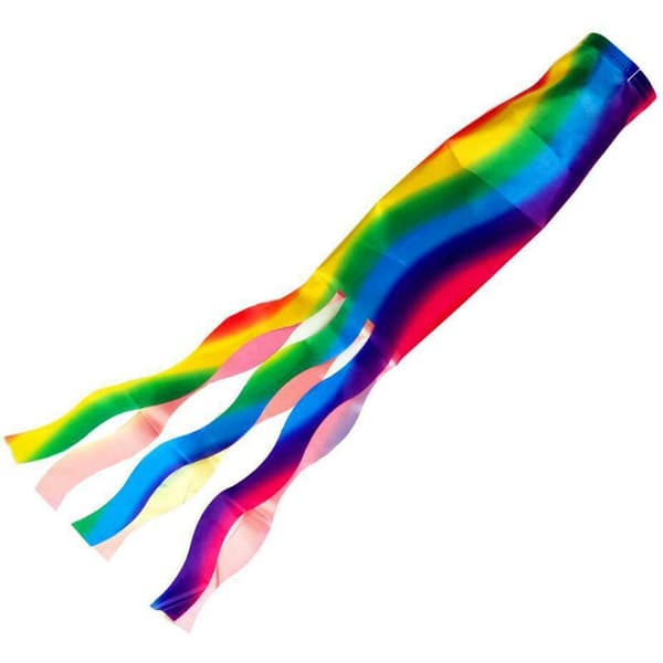 Regnbue Vindpose Vind Streamer Flag Have Camping Dekoration Flag 70CM