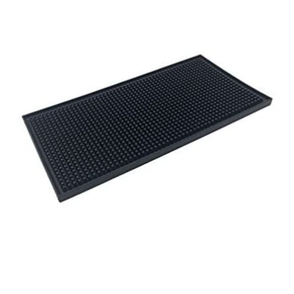 12 Tums X 6 Svart Spillskyddande Barmatta Service (2-pack) Bar, Kaffebar eller Bänkskiva