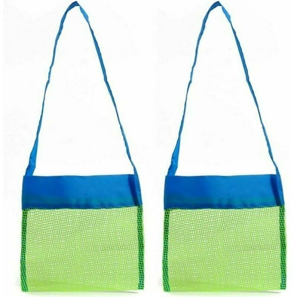 Mesh-pose til strandsand - Mesh-opbevaringspose (størrelse 2, 2 stk., 24×24 cm)-